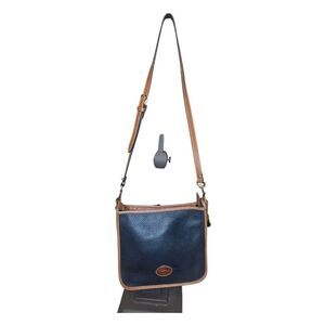 VINTAGE DOONEY & BOURKE Navy Leather Crossbody/Shoulder Handbag